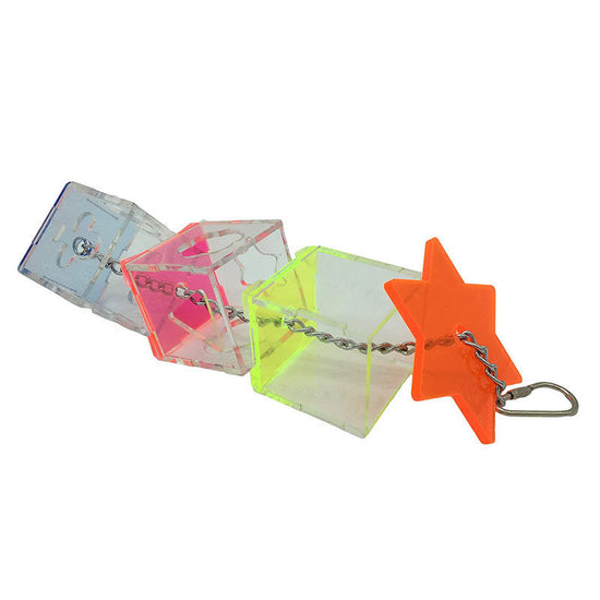 Bird Foraging Device Acrylic Parrot Educational Toy Food Container Fruit Nuts Bite Parrot Toys