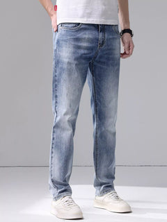 Men's Washed Slim Fit Jeans