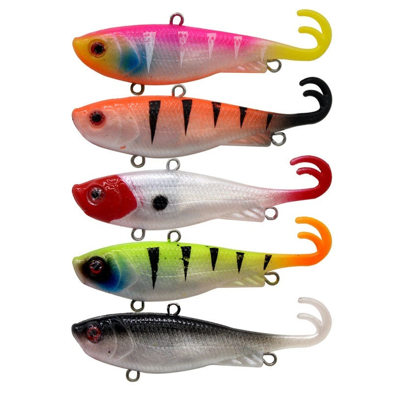 Catfish Rolled Tail Software VIB Plastic False Bait