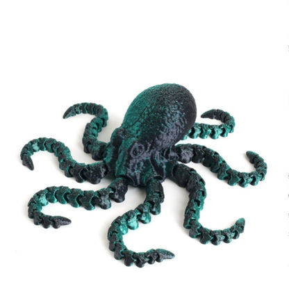 Cute Movable Joint Print Octopus Toy