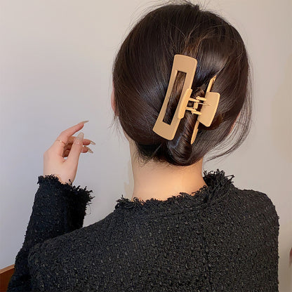 Women's Simple And Versatile Solid Color Grip Clip