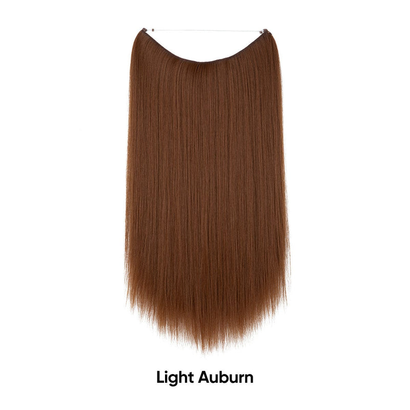 Women's One-piece Adjustable Invisible Straight Multi-color Gradient Hair Extension Fishline