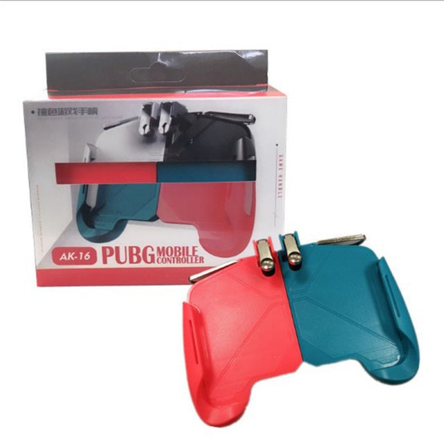 Colorful AK16 game controller PUBG mobile, lightweight and extendable for touchscreen devices.