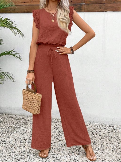 European And American Sleeveless Vest Trousers Advanced Two-piece Set For Women