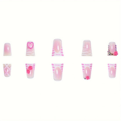 Women's Diamond In The Debris Flower Nail Art