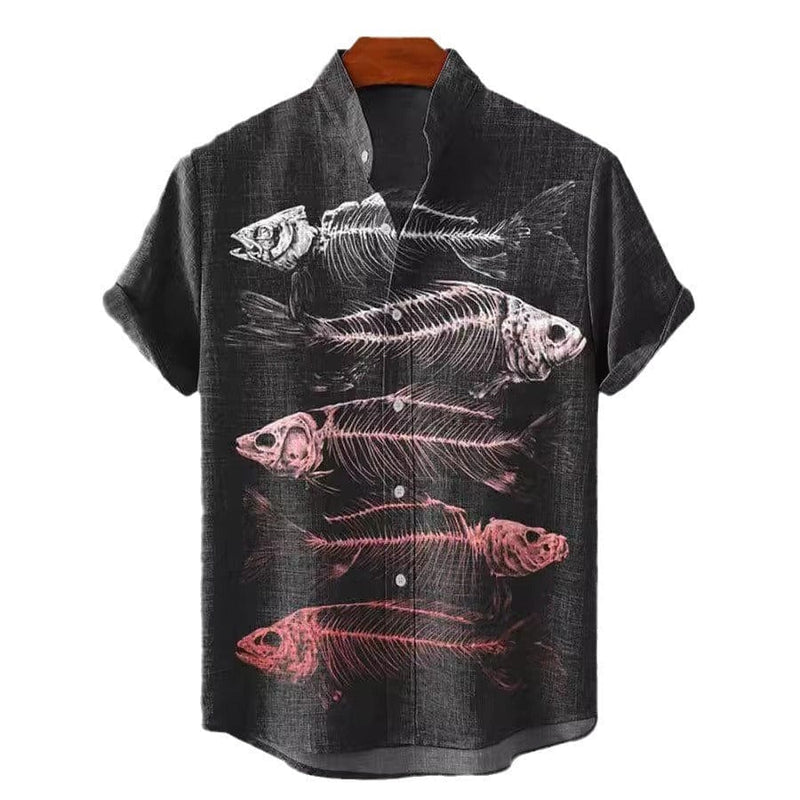 Hawaiian Printed Short Sleeved Shirt