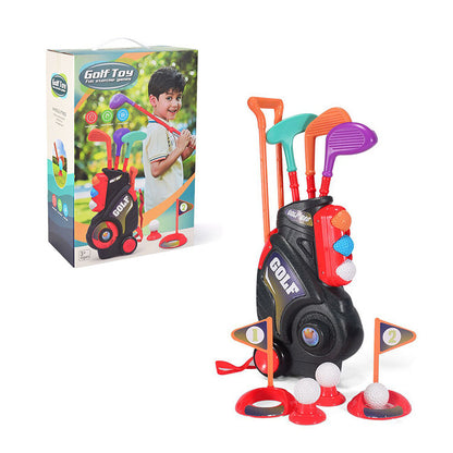 Children's Trolley Box Golf Toy Club Suit Educational Indoor Outdoor Sports Game