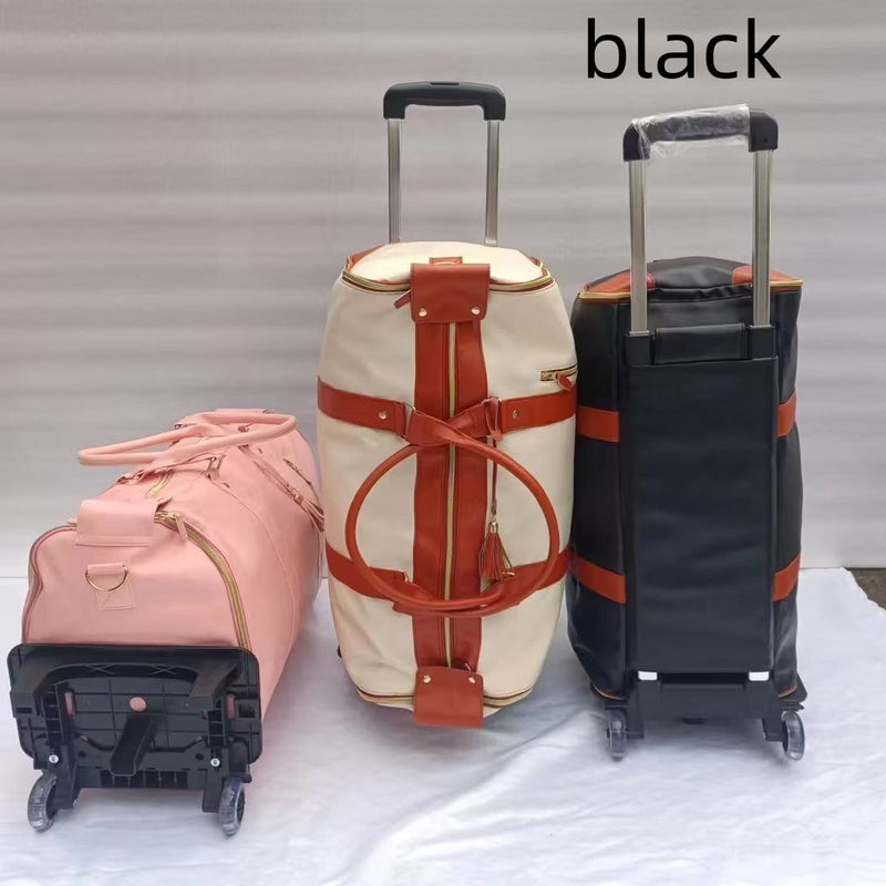 大容量拉杆旅行包，便携式折叠健身包