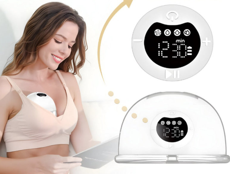 Electric Large Suction Invisible Integrated Hands-free Portable Mute Breast Suction Cup
