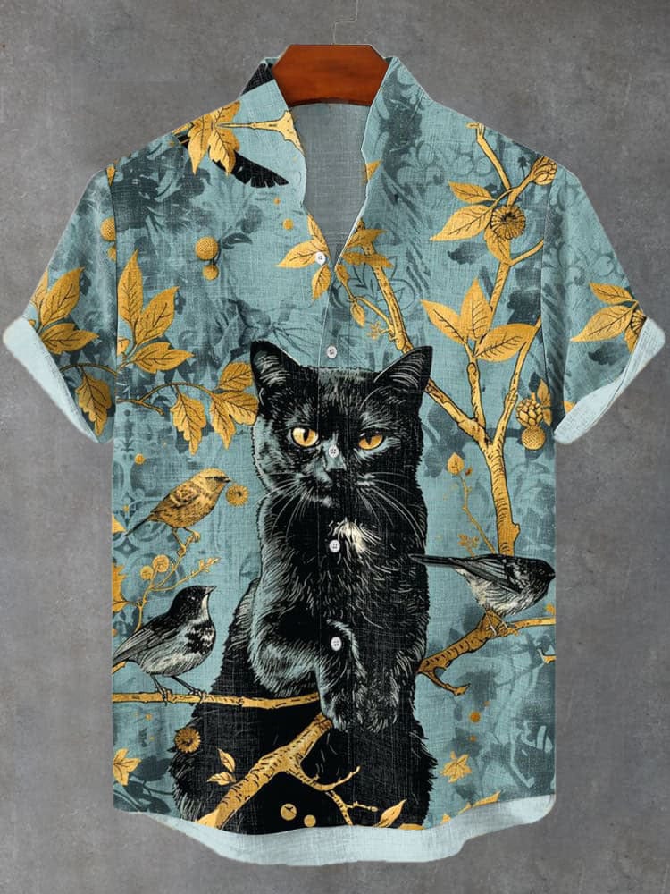 Hawaiian Printed Short Sleeved Shirt