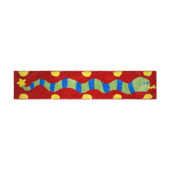 Colorful Cartoon Dopamine Flocking Tufted Combo Carpet Living Room Kids Room Bedroom Bedside Blanket Plush Floor Mats Foot Mats Free To Assemble And Patchwork Favorite Patterns 30x150cm