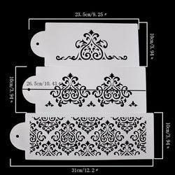DIY 3-piece fondant hollow template