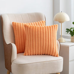 Nordic Light Luxury Faux Rabbit Fur Drawstring Pillowcase