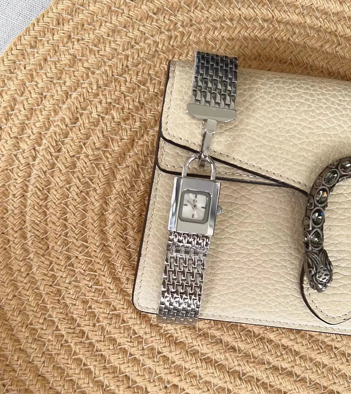 Lock Head Fashion Steel Watch Female Small Dial