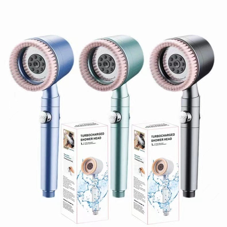 Spray Shower Brush Nozzle Supercharged Shower Suit
