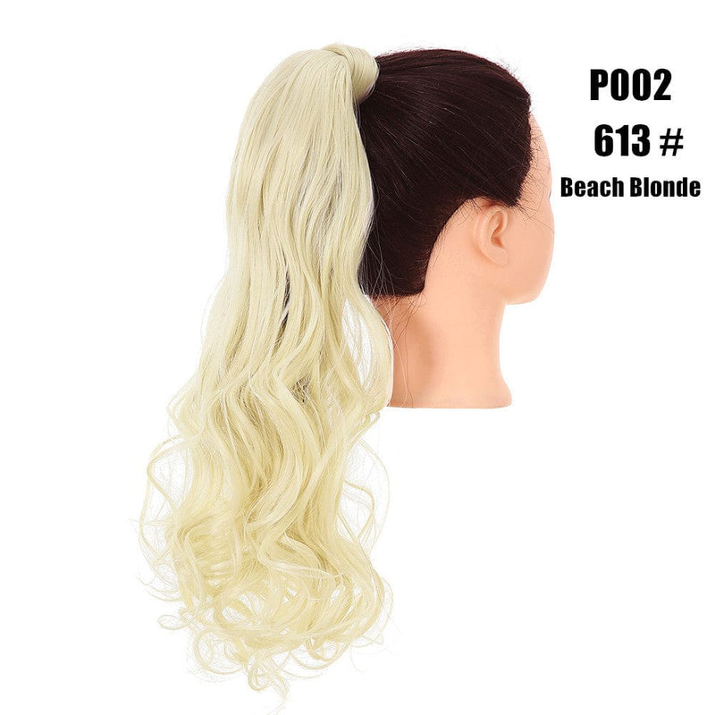 European And American Style Wig Fluffy Natural Ponytail