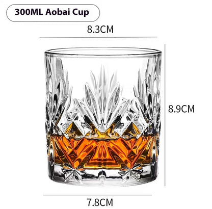 Whiskey Pure Drink Internet Celebrity Beer Brandy Glass Household High-end Classical Foreign Wine Bar Cup