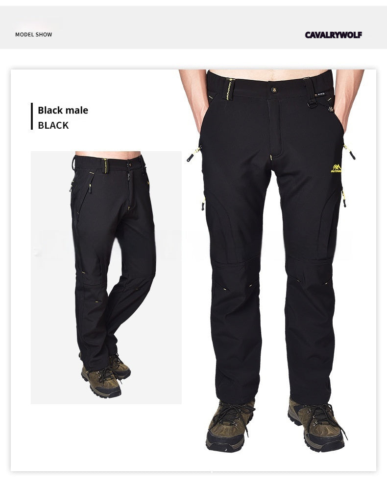 Women's Waterproof Warm And Loose Climbing Pants