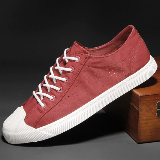 Summer New Men's Slip-on Breathable Canvas Shoes Soft Comfortable Low-top Board Shoes