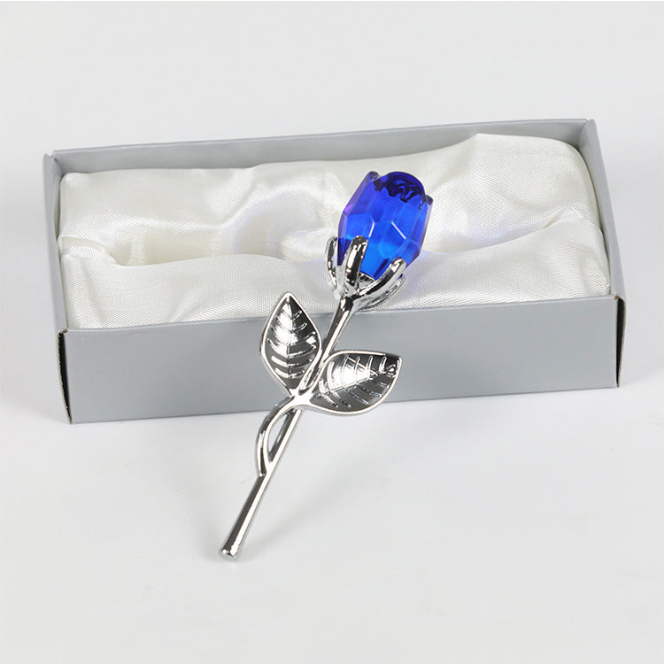 Kristall Metall Rose Valentinstag Kleines Geschenk Hochzeit