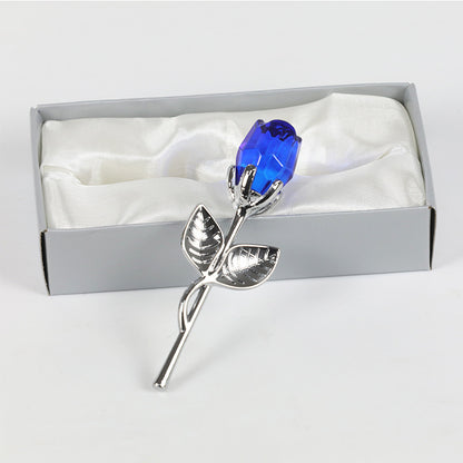 Kristall Metall Rose Valentinstag Kleines Geschenk Hochzeit