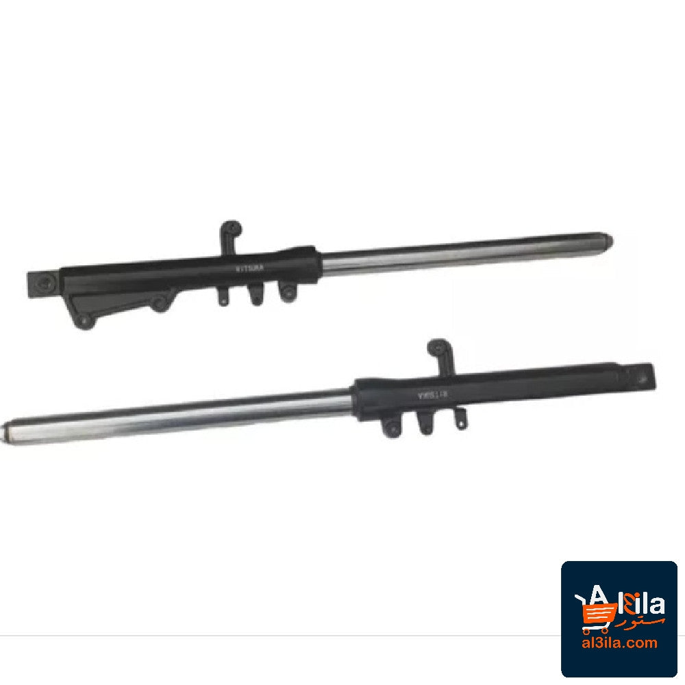 Shock absorbers for Italika150z, 170z, 200z motorcycles in alloy material.
