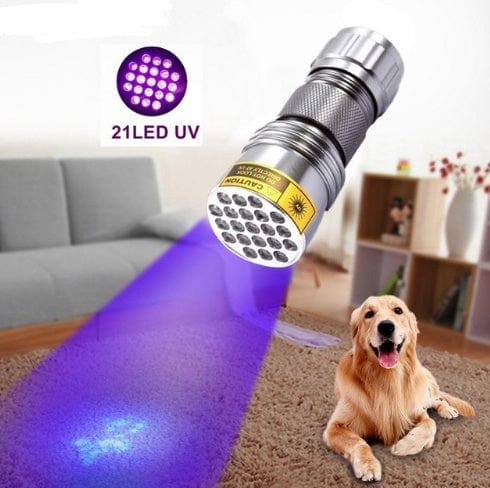 21LED紫光手电筒 LED紫光UV紫外线手电筒 防伪手电筒