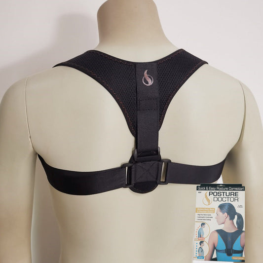 Adjustable clavicular belt back posture corrector for improved sitting posture and shoulder alignment.