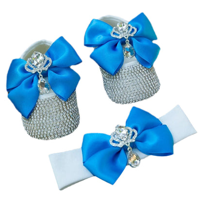 Photography Props And Headband Baby Toddler Shoes Soft Sole Suit