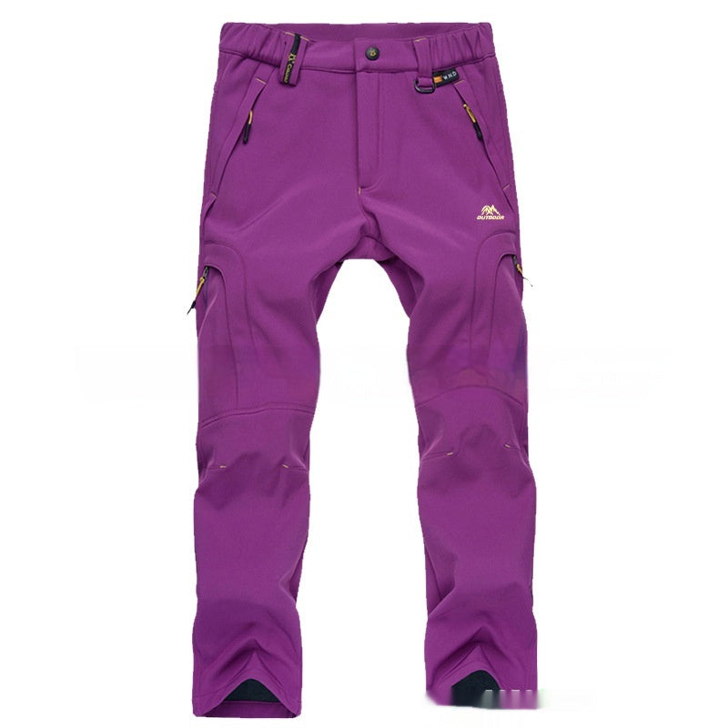Women's Waterproof Warm And Loose Climbing Pants