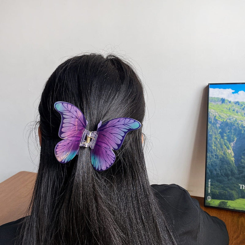 Female High-end Simulation Butterfly Grab Clip