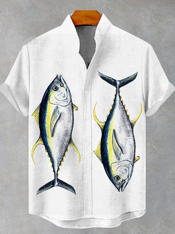 Hawaiian Printed Short Sleeved Shirt
