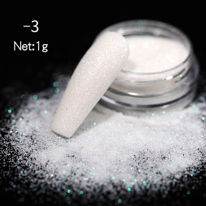 DIY Nail Powder Magic Color Nail Shimmering Powder Woolen Gradient Nail Art Blooming