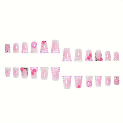Women's Diamond In The Debris Flower Nail Art