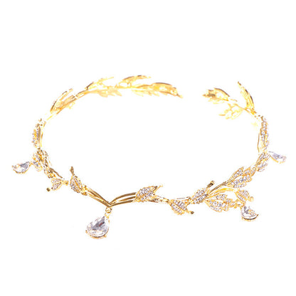 Neues goldenes Kronen-Stirnband für die Hochzeit