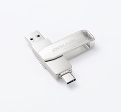 جديد Typec Metal Rotating USB Drive Mobile