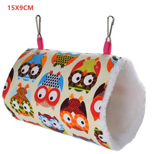 Luxury Fleece Hamster House | Cozy Printed Hammock for Small Pets | Ideal Guinea Pig & Rat Accessories