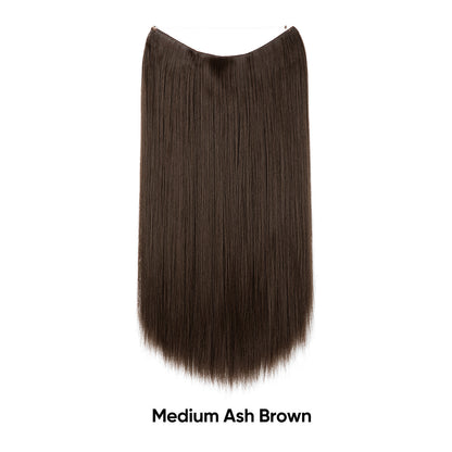 Women's One-piece Adjustable Invisible Straight Multi-color Gradient Hair Extension Fishline