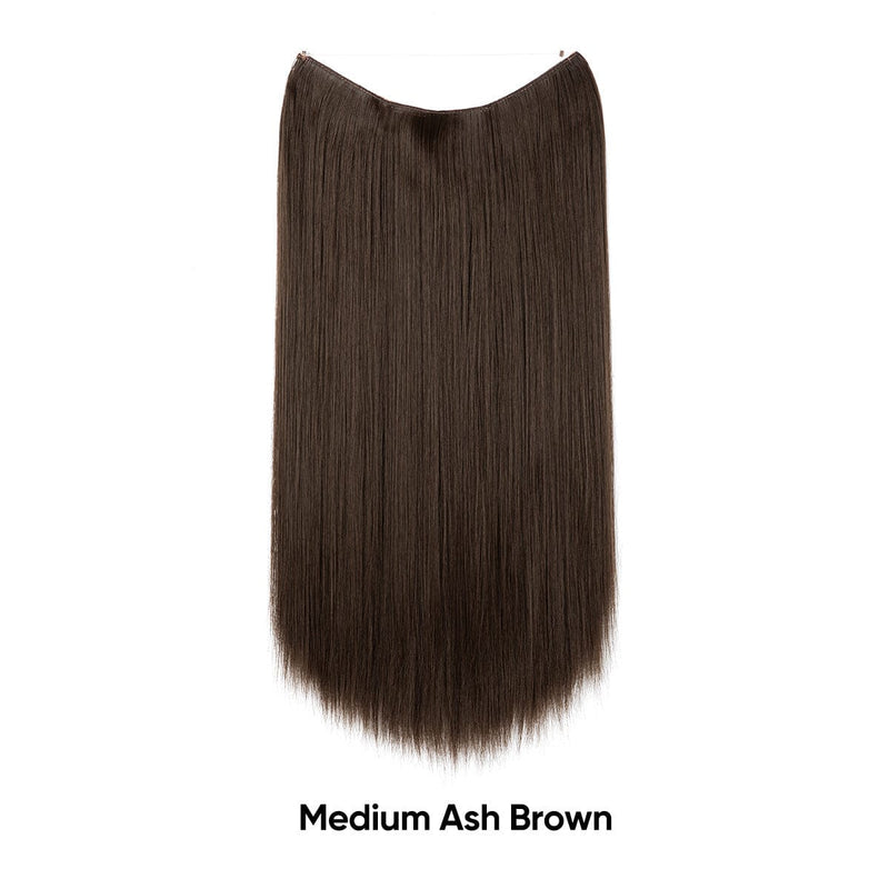 Women's One-piece Adjustable Invisible Straight Multi-color Gradient Hair Extension Fishline