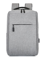 Adjustable straps Oxford cloth backpack bag medium size gray color