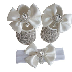 Photography Props And Headband Baby Toddler Shoes Soft Sole Suit