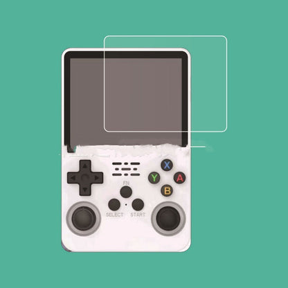 HD tempered glass screen protector for game console with anti-fingerprint technology.