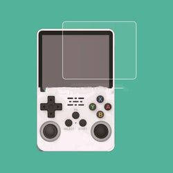 HD tempered glass screen protector for game console with anti-fingerprint technology.