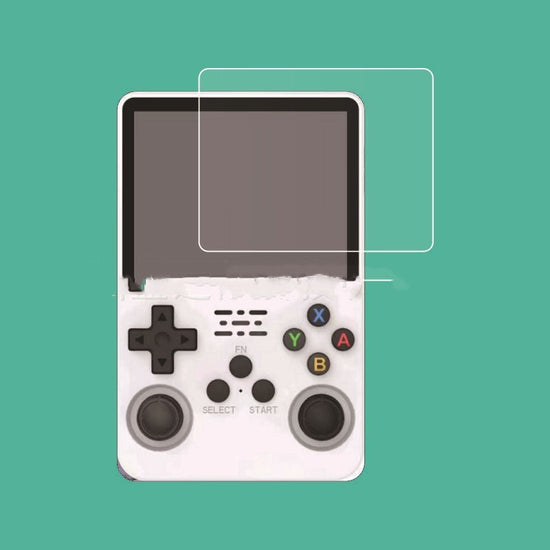 HD tempered glass screen protector for game console with anti-fingerprint technology.