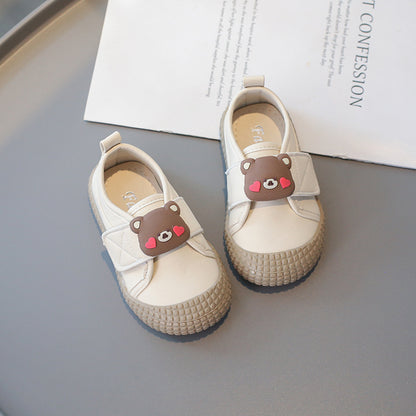 New Children's Casual Velcro Canvas Shoes