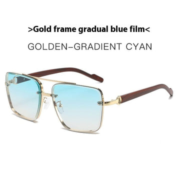 Gold Frame Gradient Green