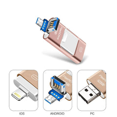 محرك أقراص USB العالمي Three-In-One للهاتف المحمول والكمبيوتر