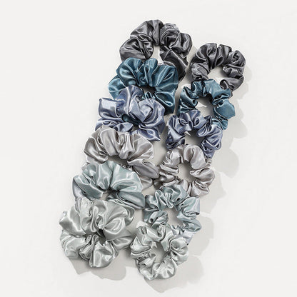 Satin French Headband in assorted colors, glossy finish, 12-pack.