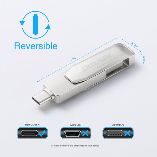 جديد Typec Metal Rotating USB Drive Mobile