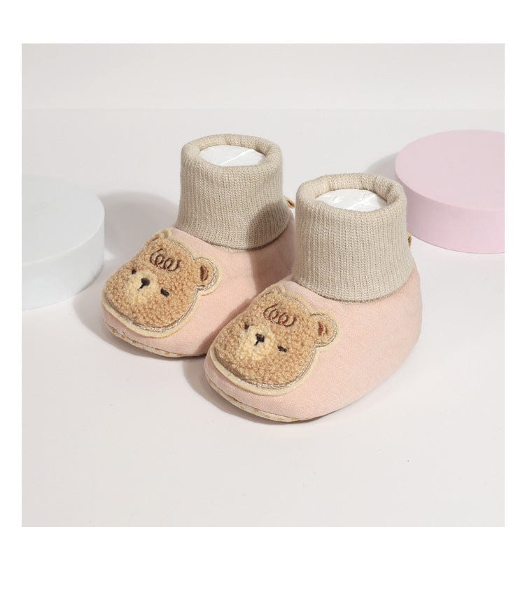 高熊婴儿袜子宝宝软底纯棉鞋